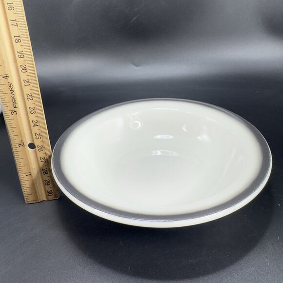 McNicol China Heavy Restaurant Ware Black Ombré Deep Dish Bowl Set 3 Bowl Dishes - Picture 2 of 10